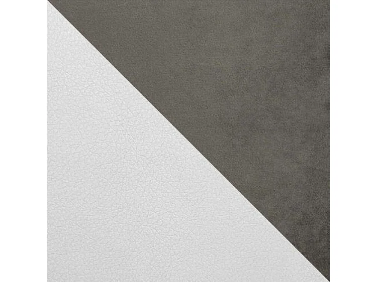 Lit continental Baltimore 165, Continental, Unique, Gris, 80x200, Tissu|Faux cuir, 88cm