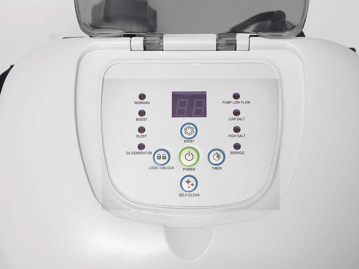 Clorador salino Intex QZ1100 125W 11g/h para piscinas de hasta 56800L blanco