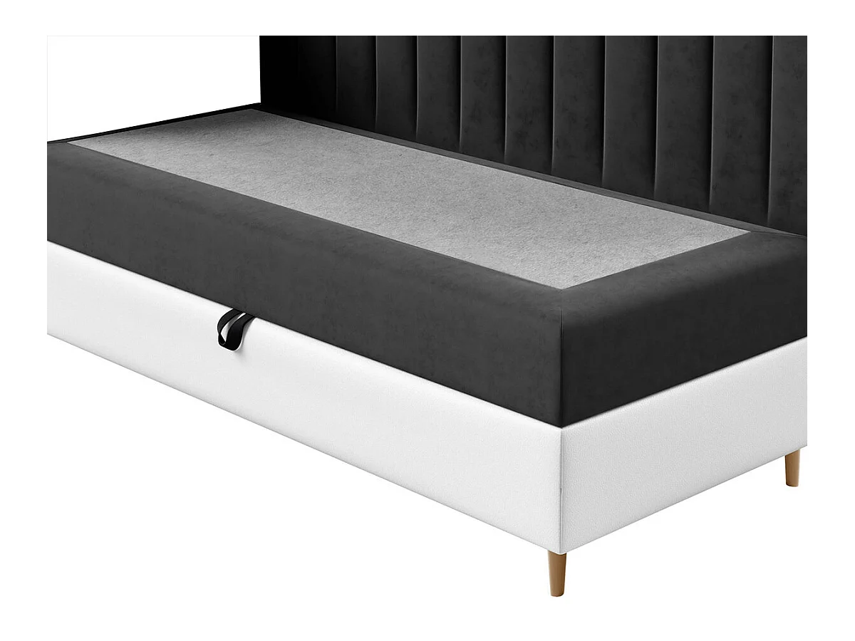 Cama continental Baltimore 165, Individuales, Continental, Púrpura, 80x200, Somieres,