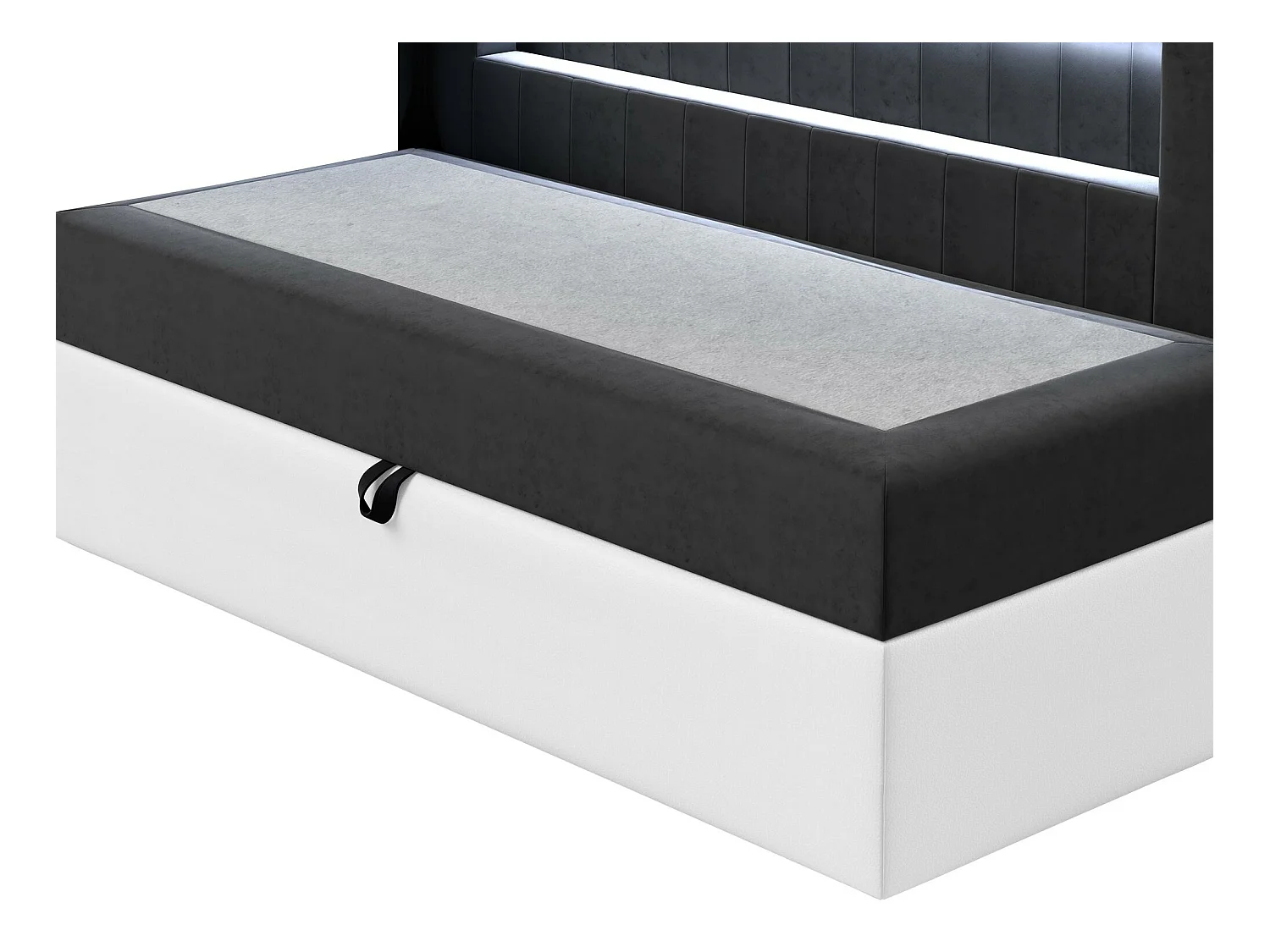 Cama continental Baltimore 168, Solteiro, Turquesa, Tecido, 9x20x10cm