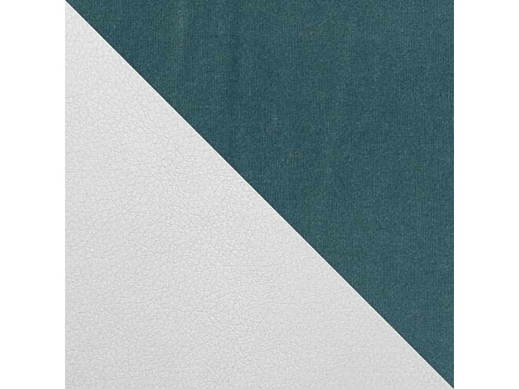 Lit continental Baltimore 168, Unique, Continental, Turquoise, 80x200, Faux cuir|Tissu,