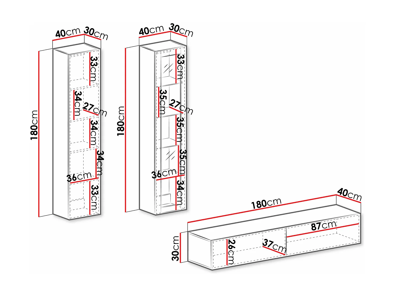 Set mobili soggiorno Venenou 102