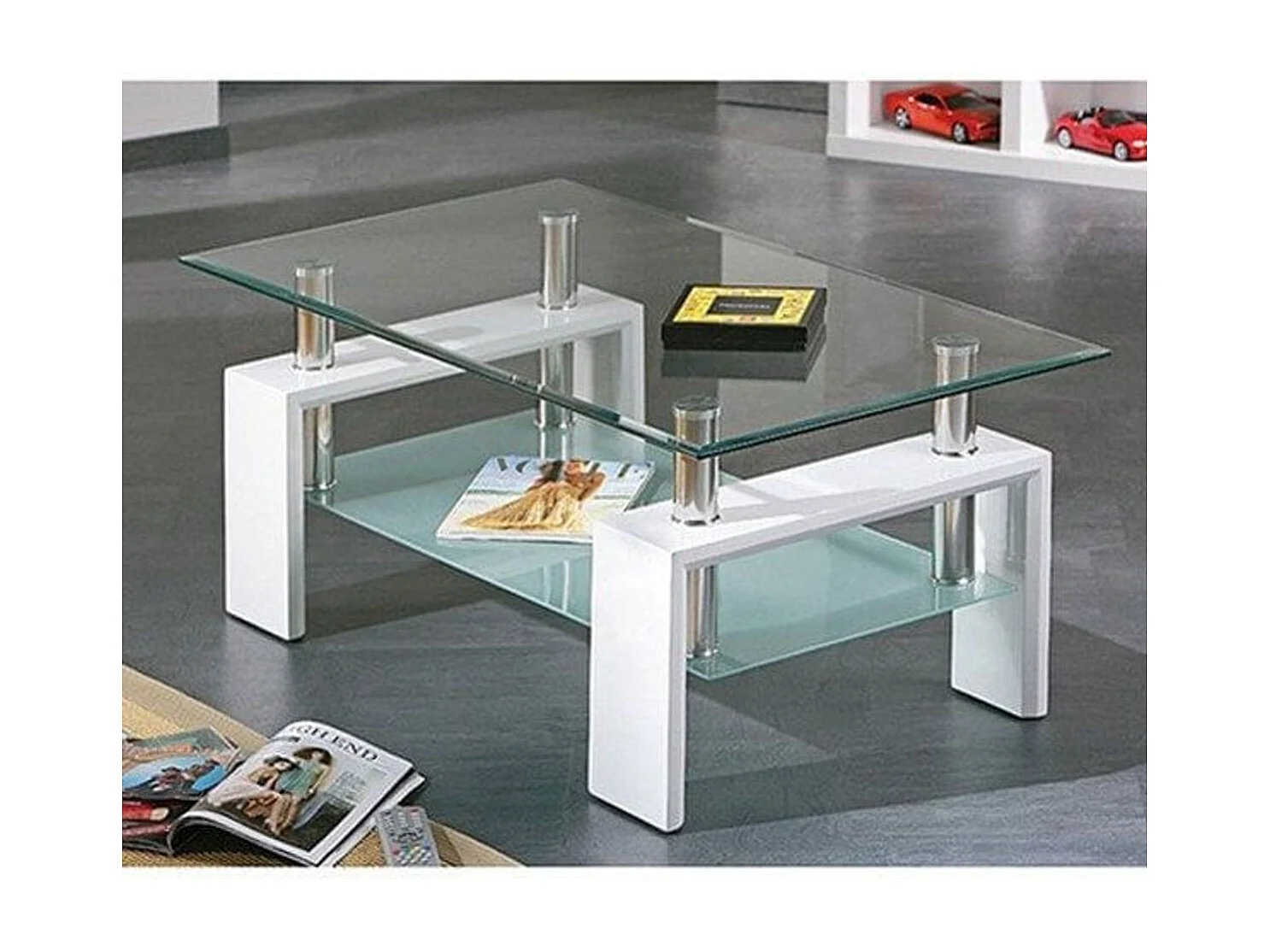 Mesa de centro Sama blanco 45x110x60 cm