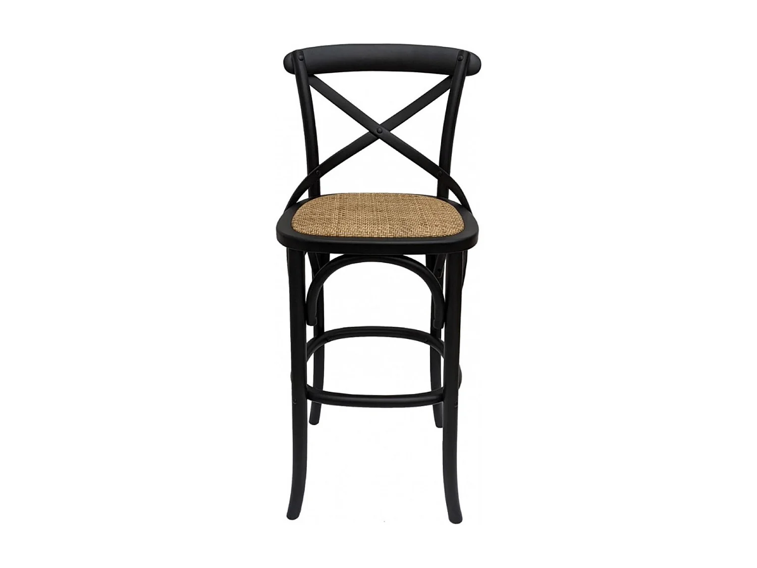 Chaise haute bistrot Bois Noir - Ressources Interior's