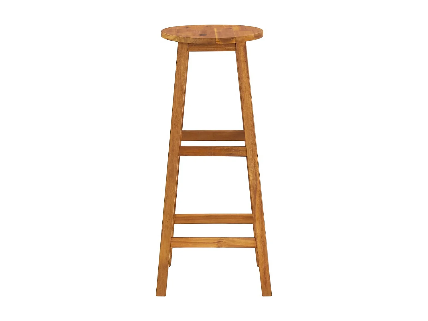 Tabourets de bar lot de 4 bois d'acacia solide