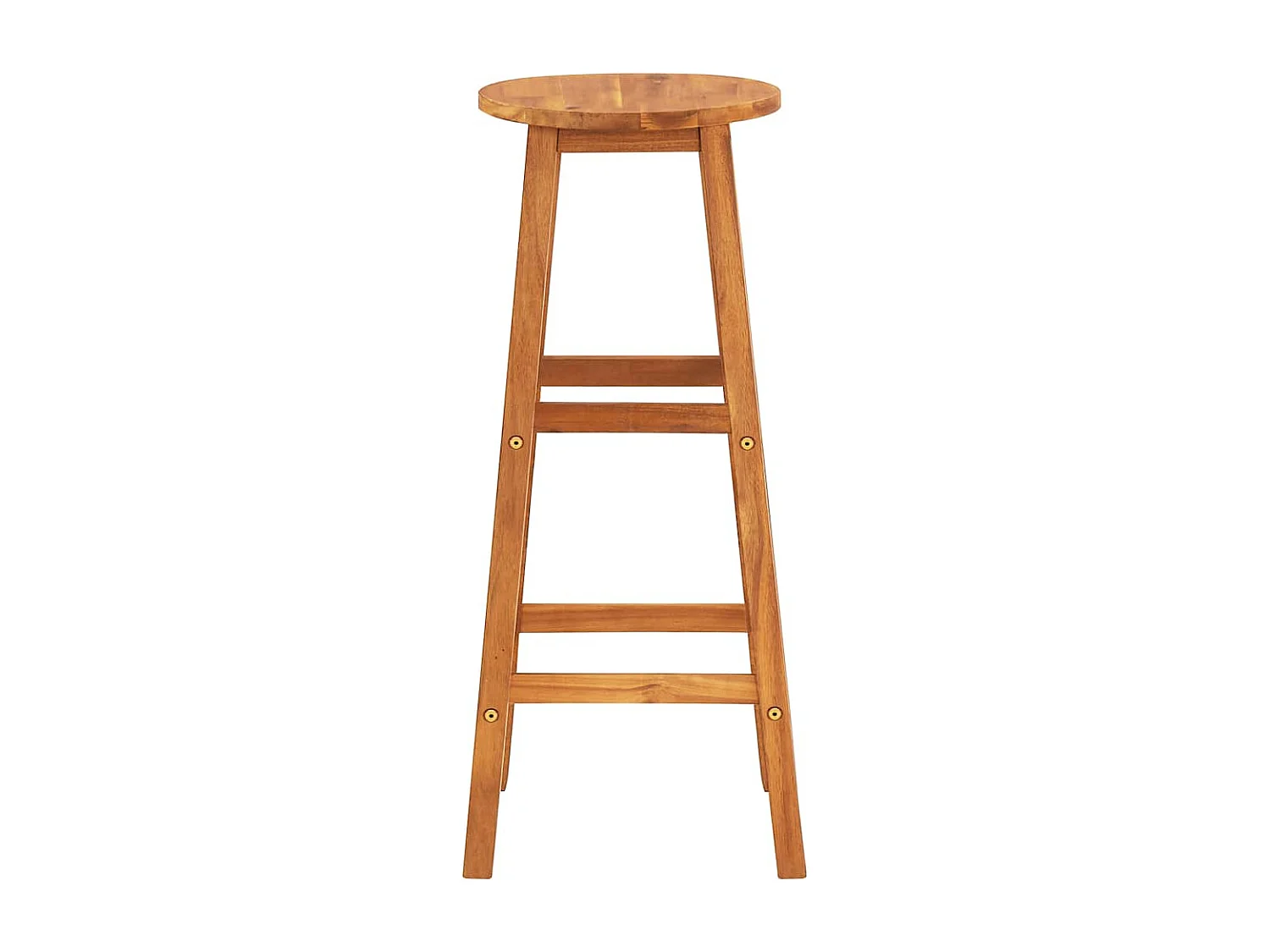 Tabourets de bar lot de 4 bois d'acacia solide