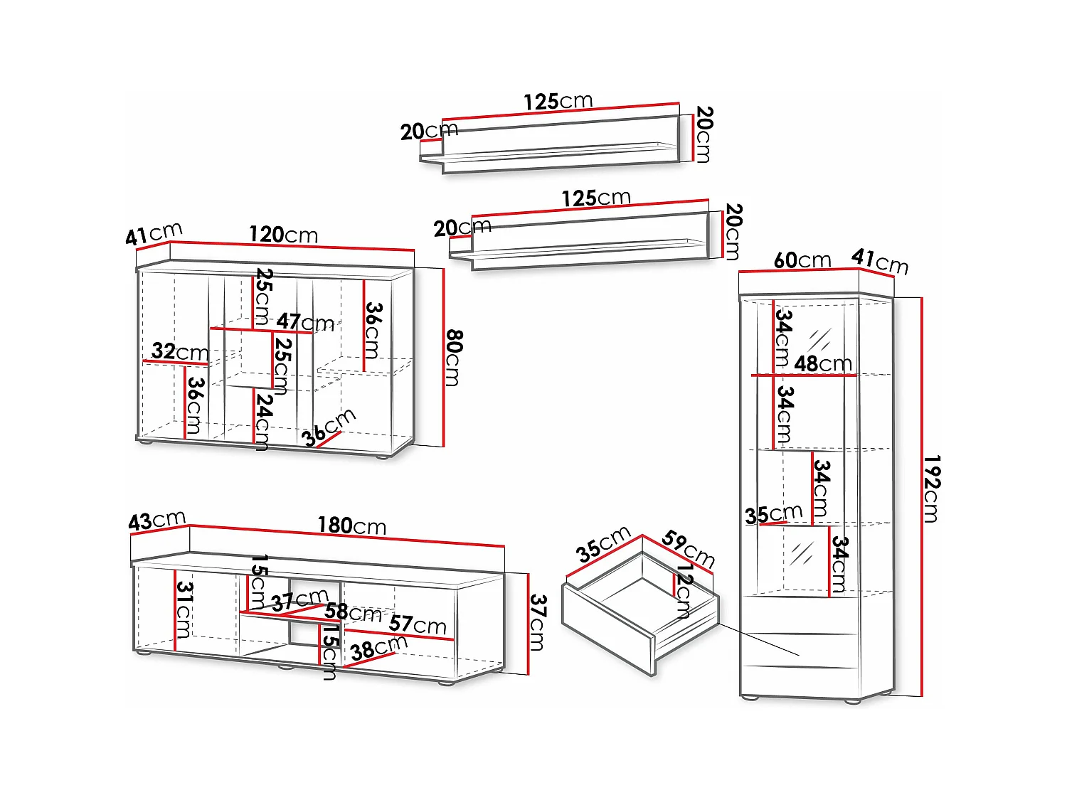 Ensemble de salon Tornola 116