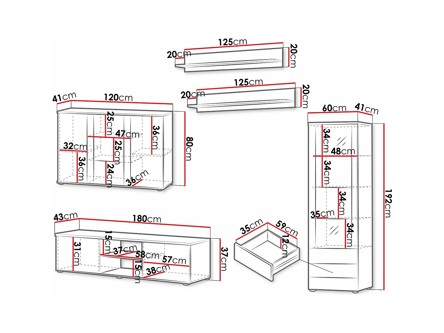 Ensemble de salon Tornola 116