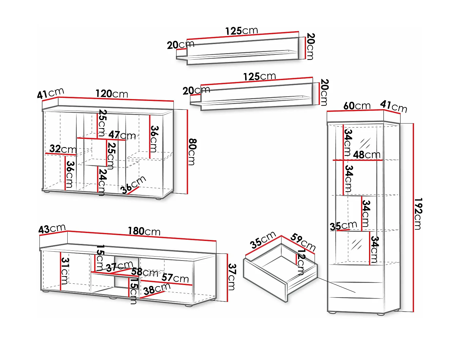 Ensemble de salon Tornola 116