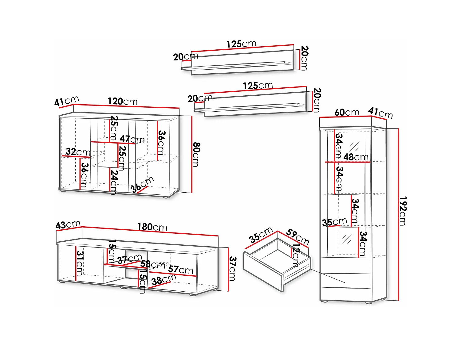 Ensemble de salon Tornola 116