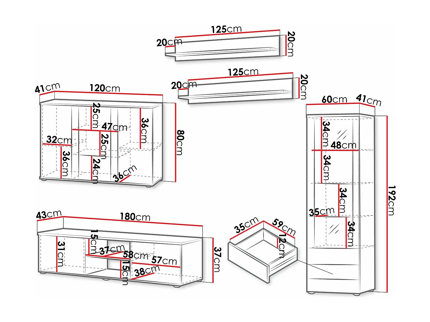 Ensemble de salon Tornola 116