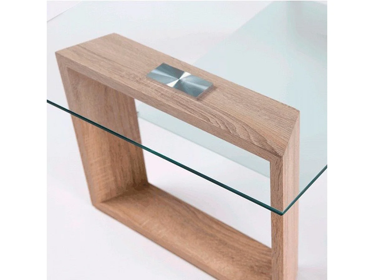 Mesa de centro Tara cristal cambria 43x110x70 cm