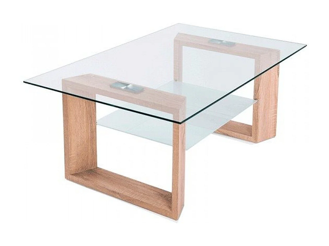 Mesa de centro Tara cristal cambria 43x110x70 cm