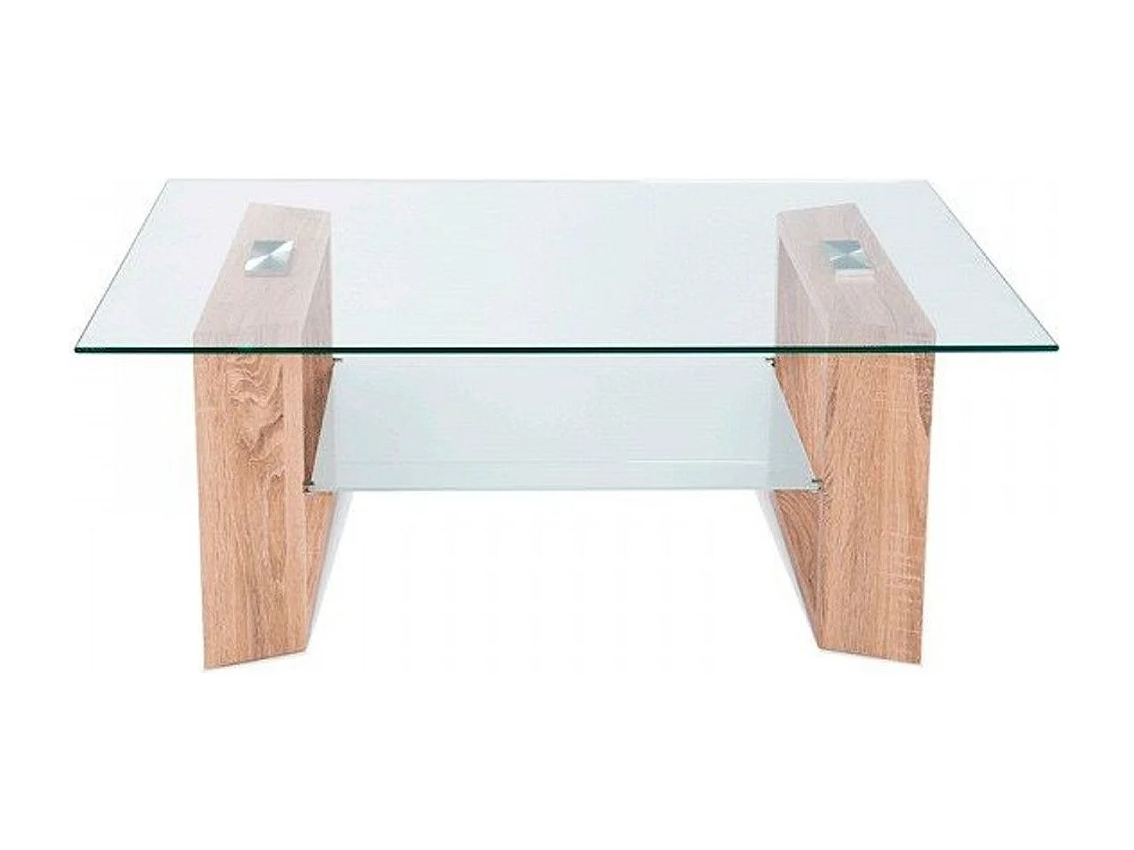 Mesa de centro Tara cristal cambria 43x110x70 cm