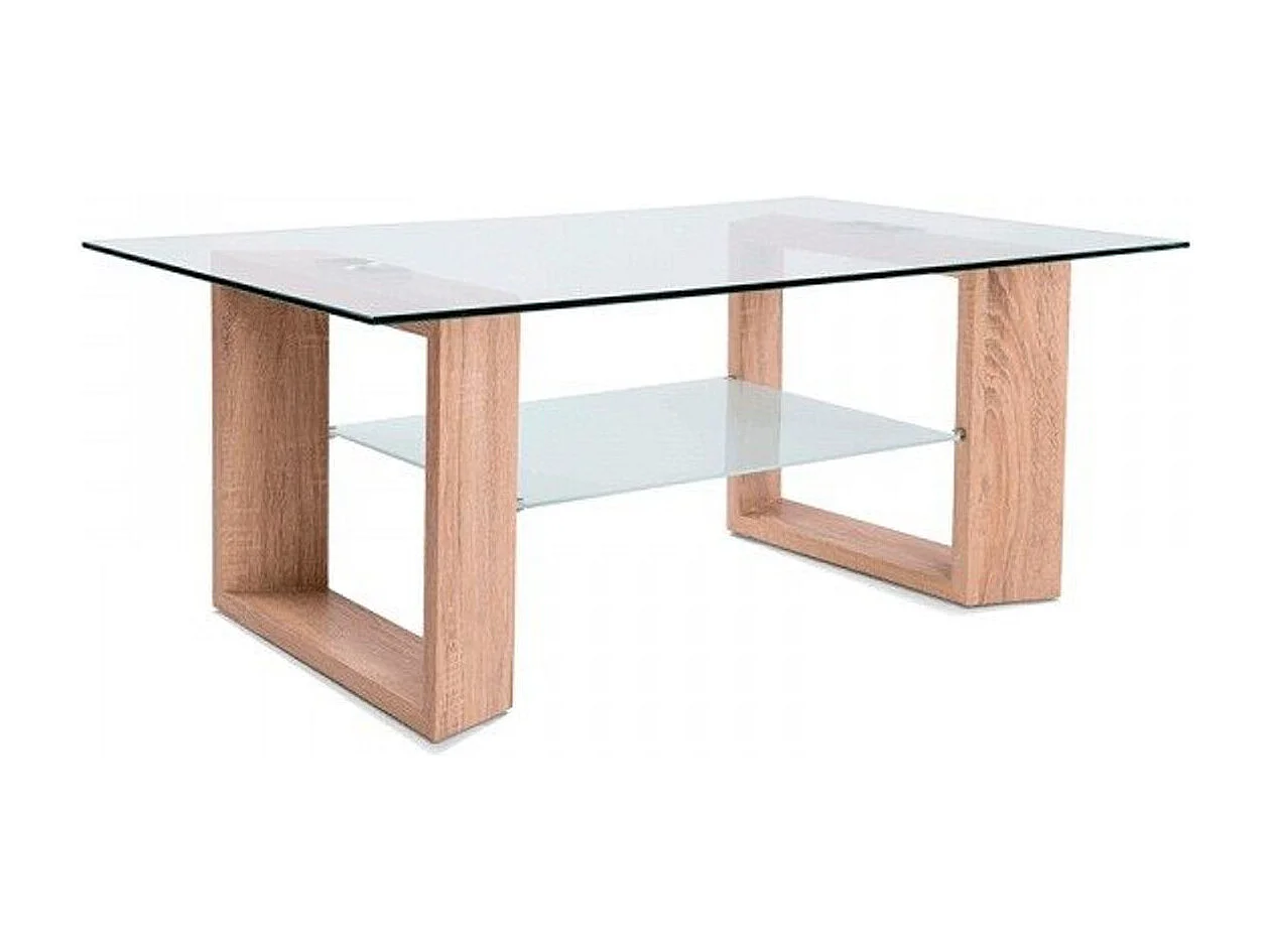 Mesa de centro Tara cristal cambria 43x110x70 cm