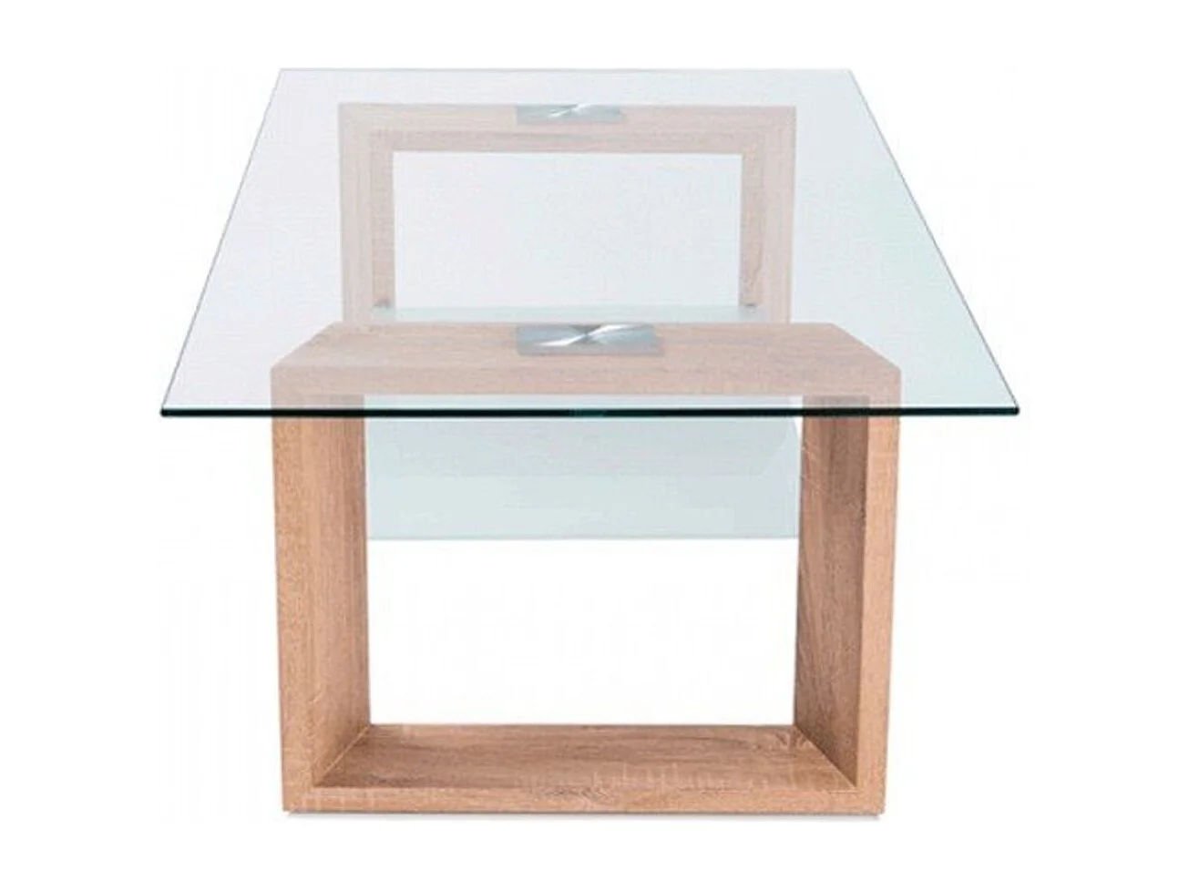 Mesa de centro Tara cristal cambria 43x110x70 cm