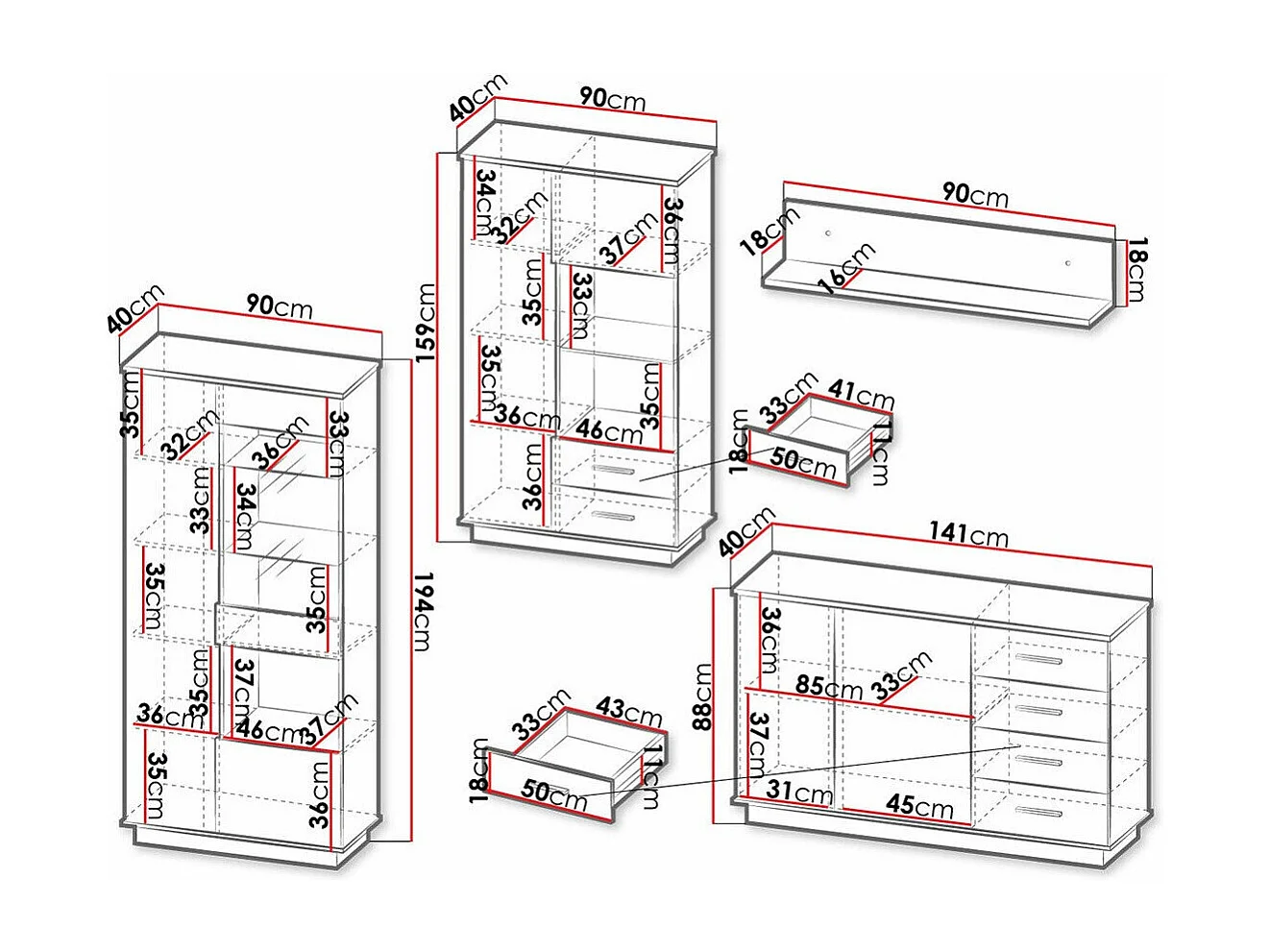 Ensemble de salon Tenodeu 116