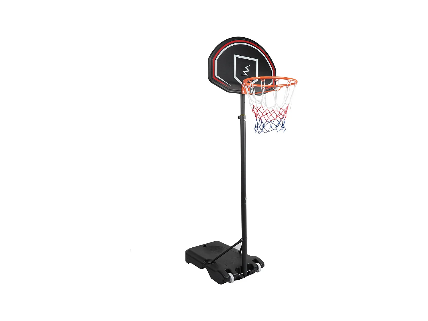 YOLEO Panier de Basketball pour Enfants, Réglable en Hauteur 110-210 cm, Support de Basketball Portable avec Roues