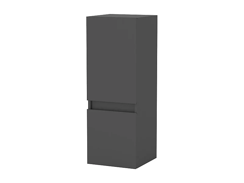 AICA Colonne de salle de bain avec 2 Porte, Compartiment,30x30x83cm,Anthracite