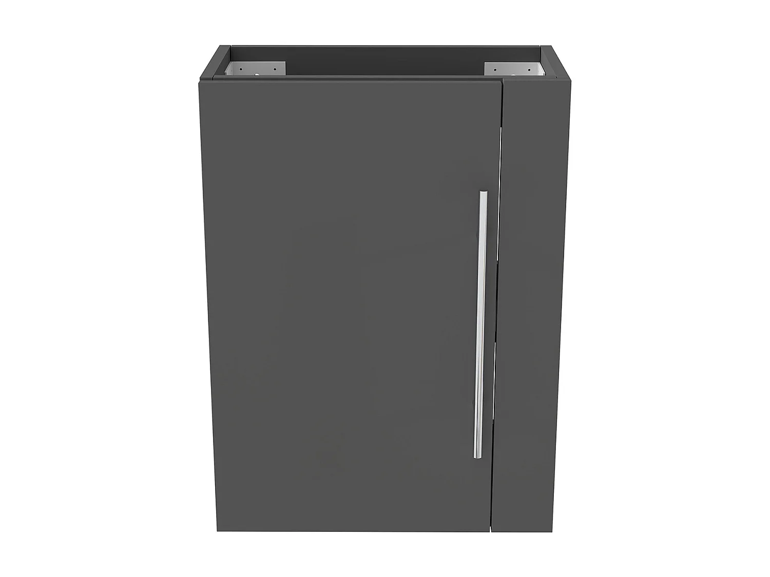 AICA Meuble Salle de Bain de Rangement avec Tiroir, 44 x 23 x 60 cm, Anthracite，sans vasque