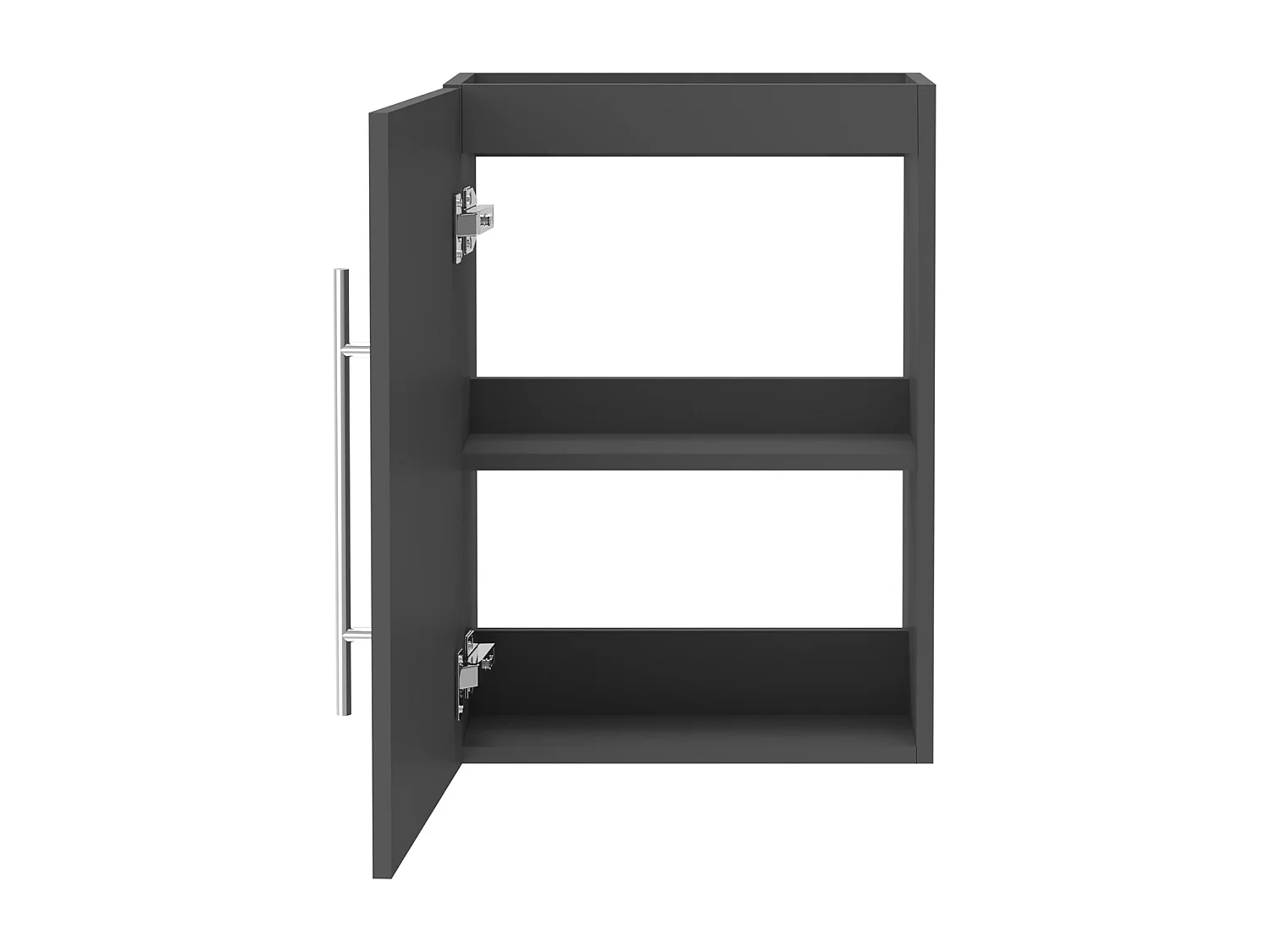 AICA Meuble Salle de Bain de Rangement avec Tiroir, 44 x 23 x 60 cm, Anthracite，sans vasque