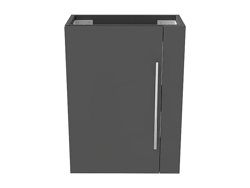 AICA Meuble Salle de Bain de Rangement avec Tiroir, 44 x 23 x 60 cm, Anthracite，sans vasque