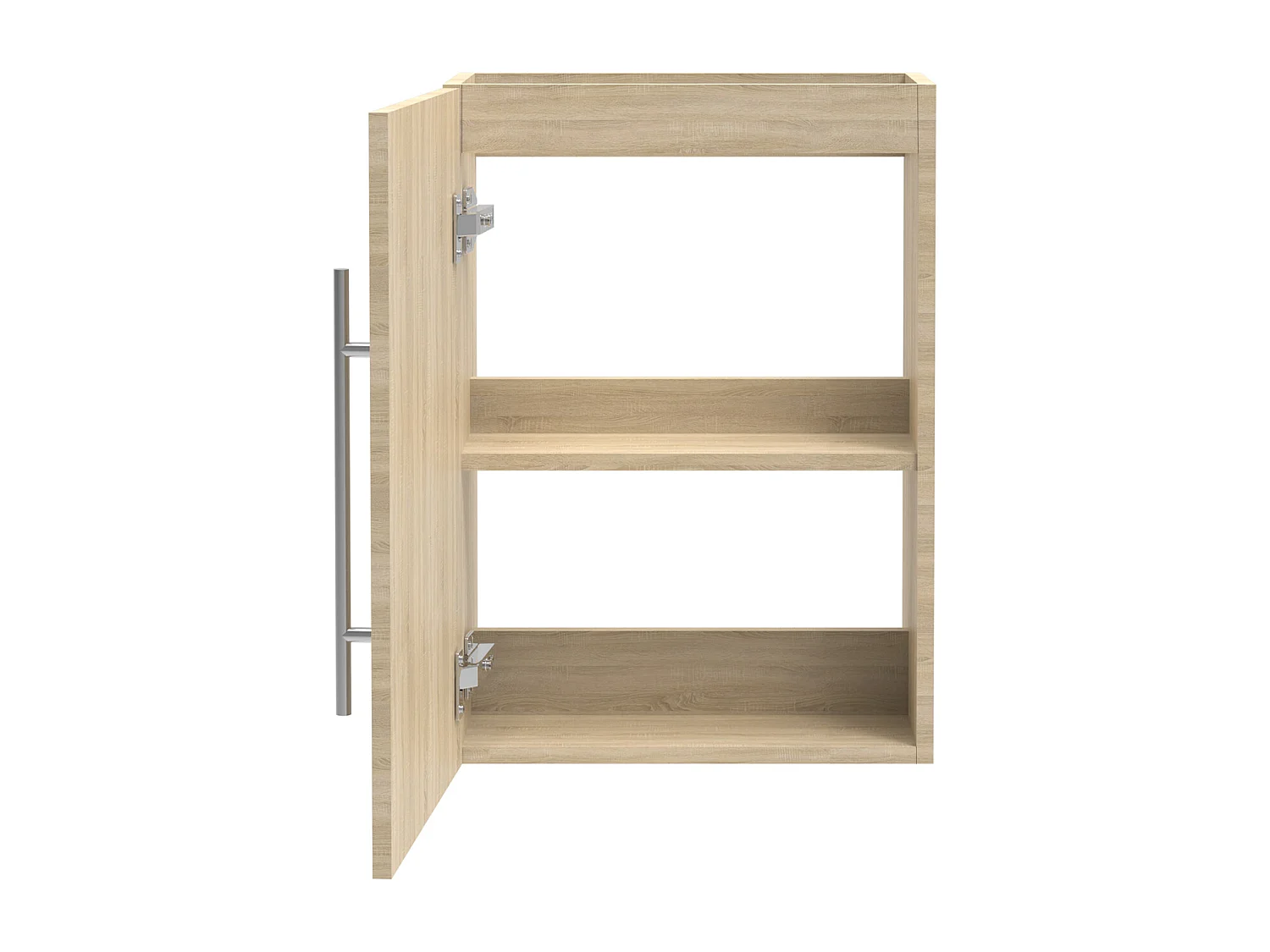 AICA Meuble Salle de Bain de Rangement avec Tiroir, 44 x 23 x 60 cm, Chêne，sans vasque