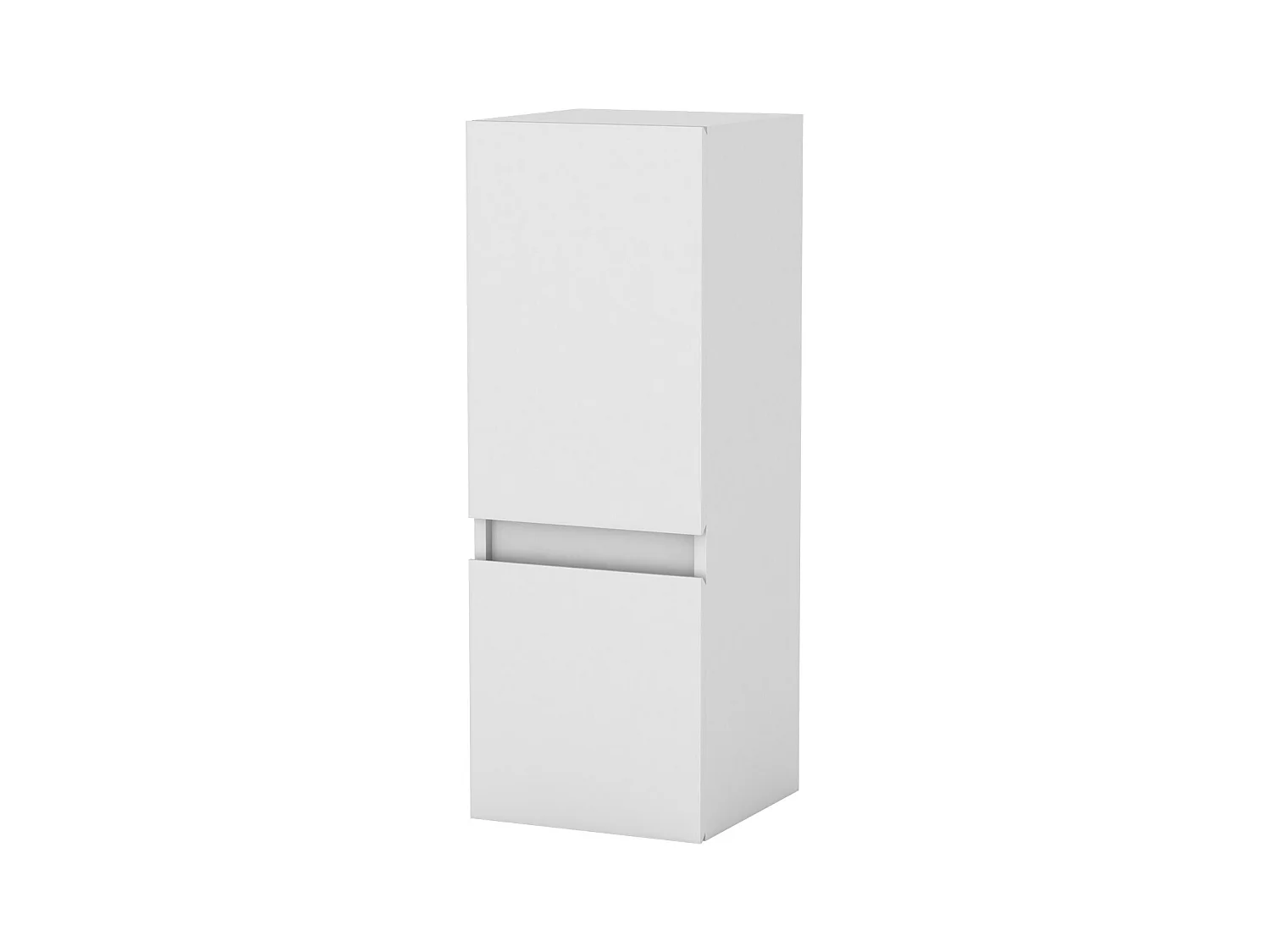 AICA Colonne de salle de bain avec 2 Porte, Compartiment,30x30x83cm,Blanc