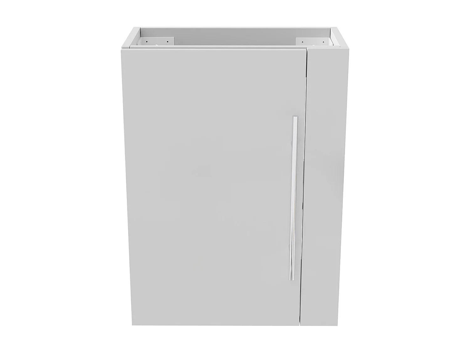 AICA Meuble Salle de Bain de Rangement avec Tiroir, 44 x 23 x 60 cm, Blanc，sans vasque