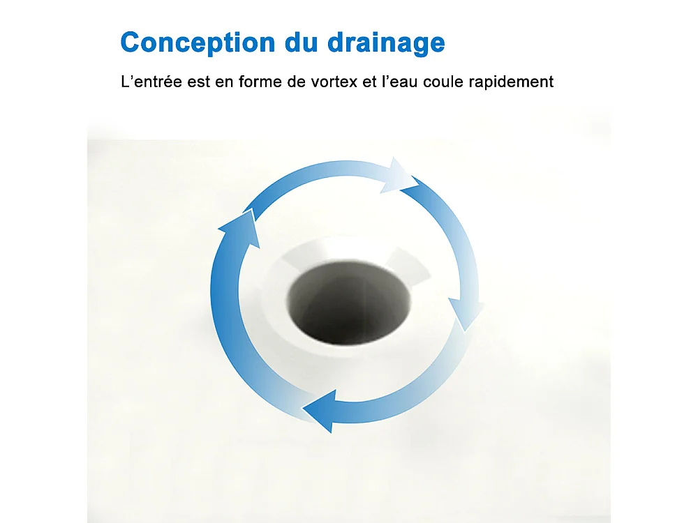 AICA vasque de Salle de bain，Lavabo rectangulaire，avec trou pour robinet et trop-plein, Dimensions : 81 cm (L) x 17.5 cm (H) x 47 cm (P), Blanc