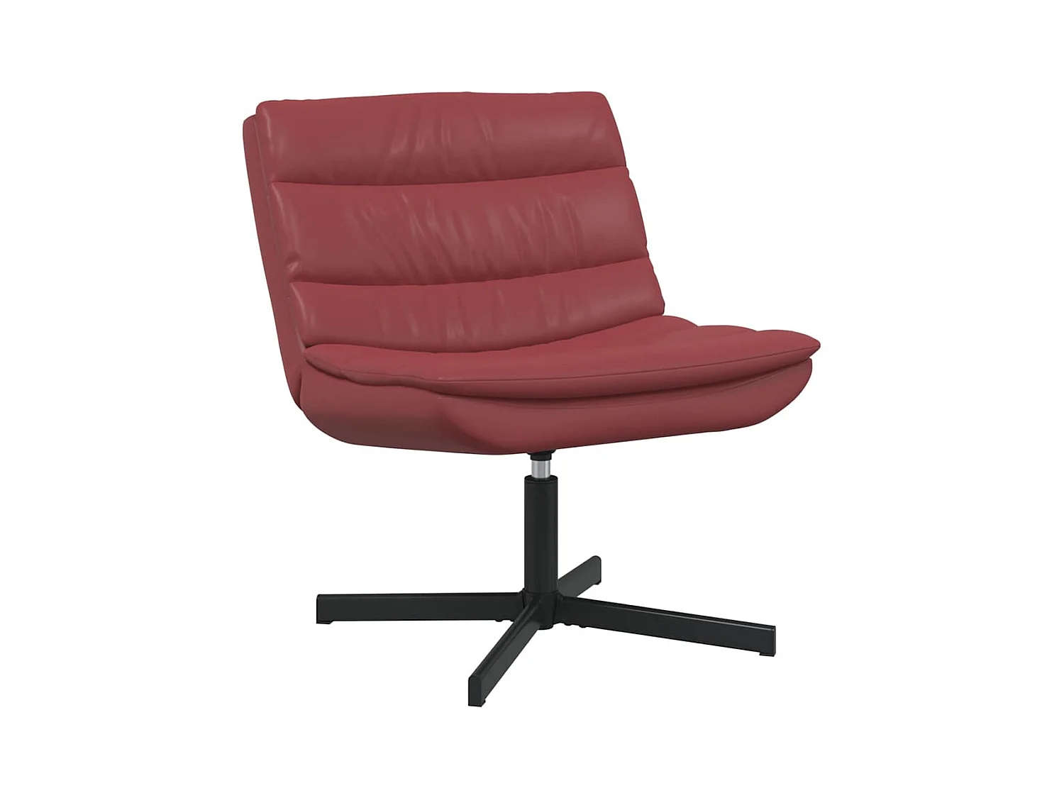 Silla giratoria Rojo vino 63 x 75 x 76 cm PU