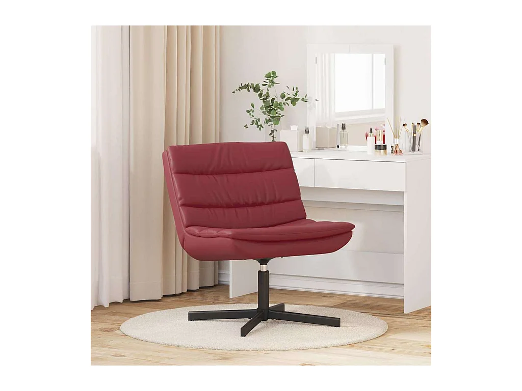 Silla giratoria Rojo vino 63 x 75 x 76 cm PU