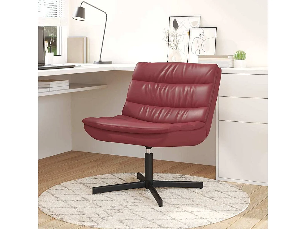 Chaise pivotante Bordeaux 63 x 75 x 76 cm PU