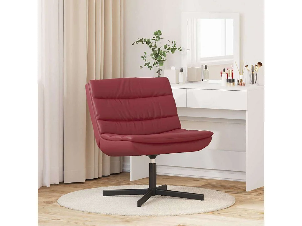 Chaise pivotante Bordeaux 63 x 75 x 76 cm PU