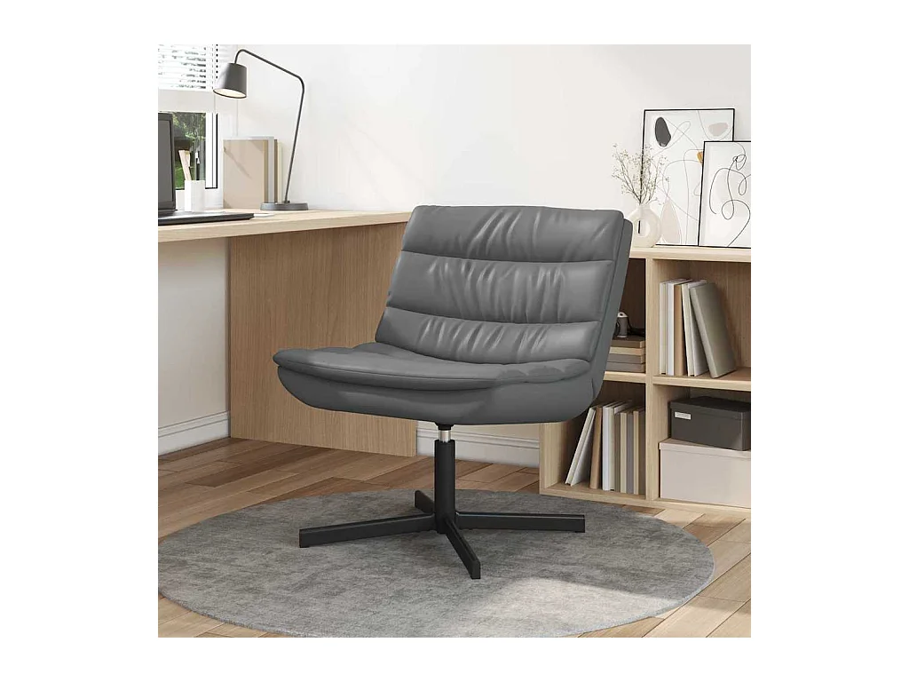 Chaise pivotante Gris 63 x 75 x 76 cm PU