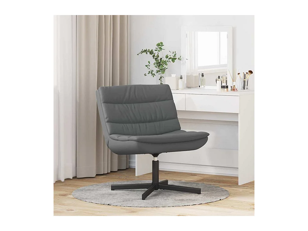 Chaise pivotante Gris 63 x 75 x 76 cm PU