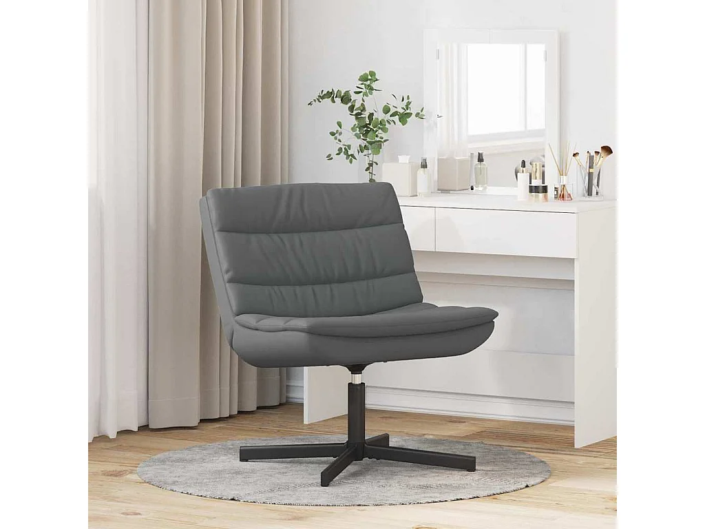 Chaise pivotante Gris 63 x 75 x 76 cm PU