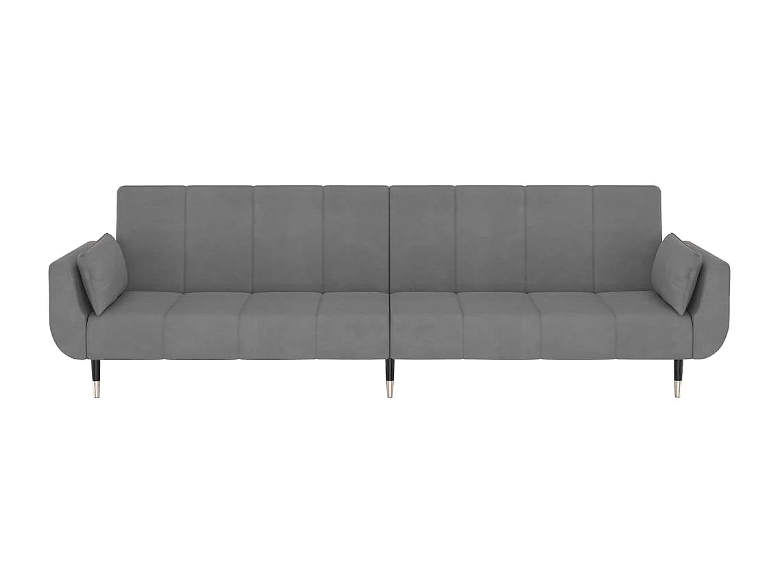 Canapé-lit 2 places lit grise 220 x 84.5 x 69 cm 02_0020119