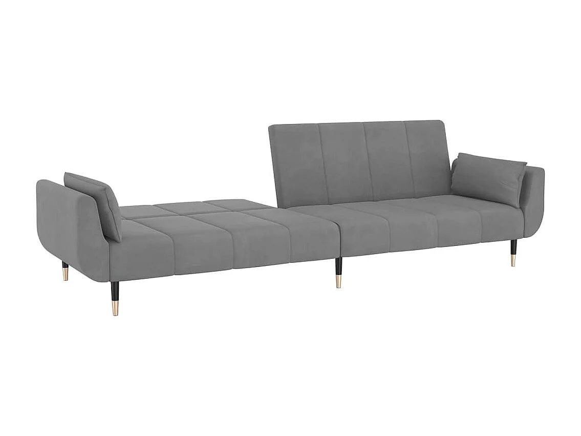 Canapé-lit 2 places lit grise 220 x 84.5 x 69 cm 02_0020119