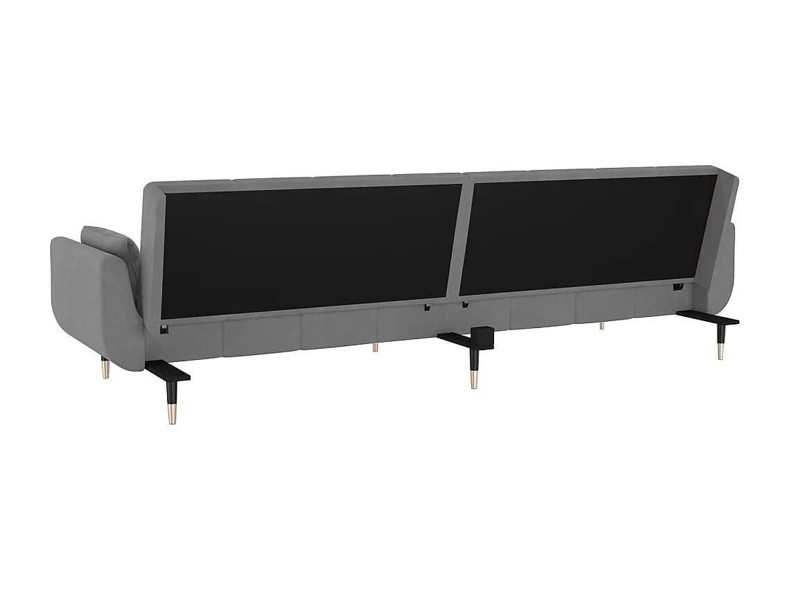 Canapé-lit 2 places lit grise 220 x 84.5 x 69 cm 02_0020119