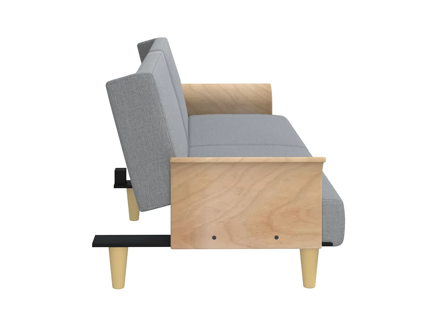 Canapé-lit avec accoudoirs 224 tissu grise 224 x 100 x 47 cm 02_0021007