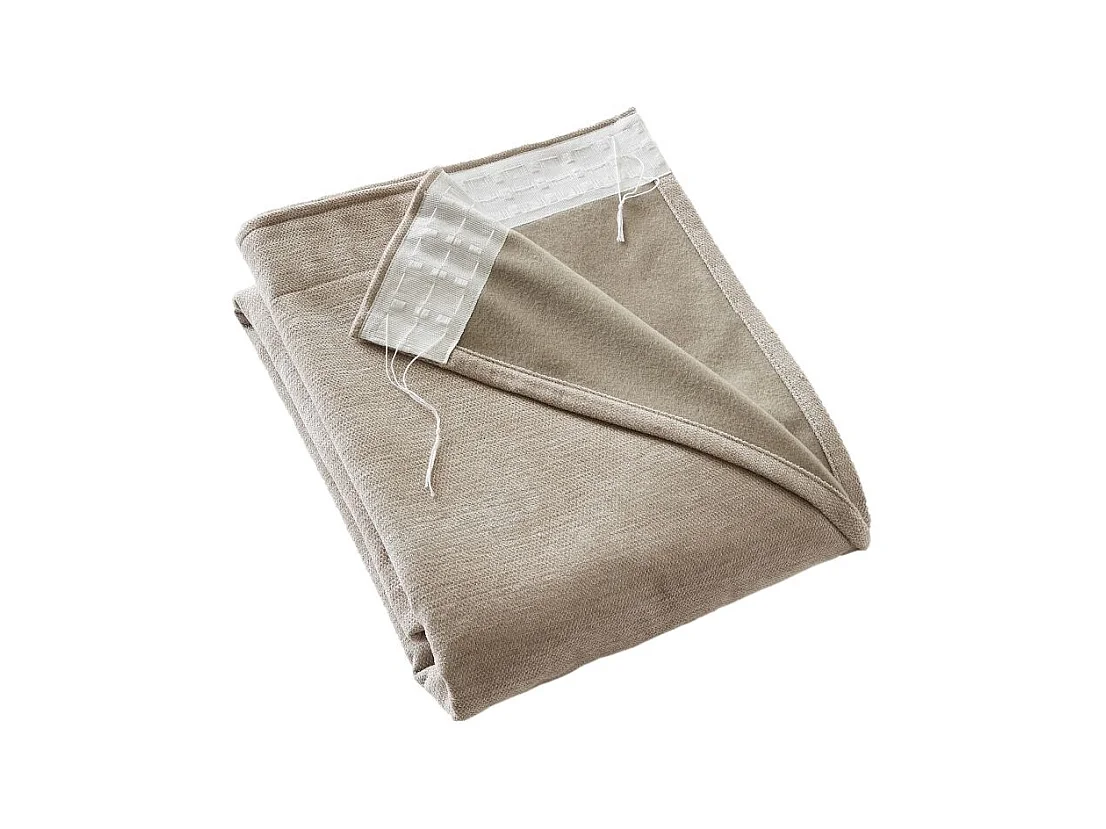 Rideau occultant phonique et thermique doublé polaire galon fronceur "Bjorn" 100% opaque Le fil d'Ariane