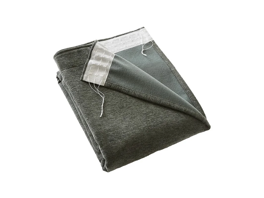 Rideau occultant phonique et thermique doublé polaire galon fronceur "Bjorn" 100% opaque Le fil d'Ariane