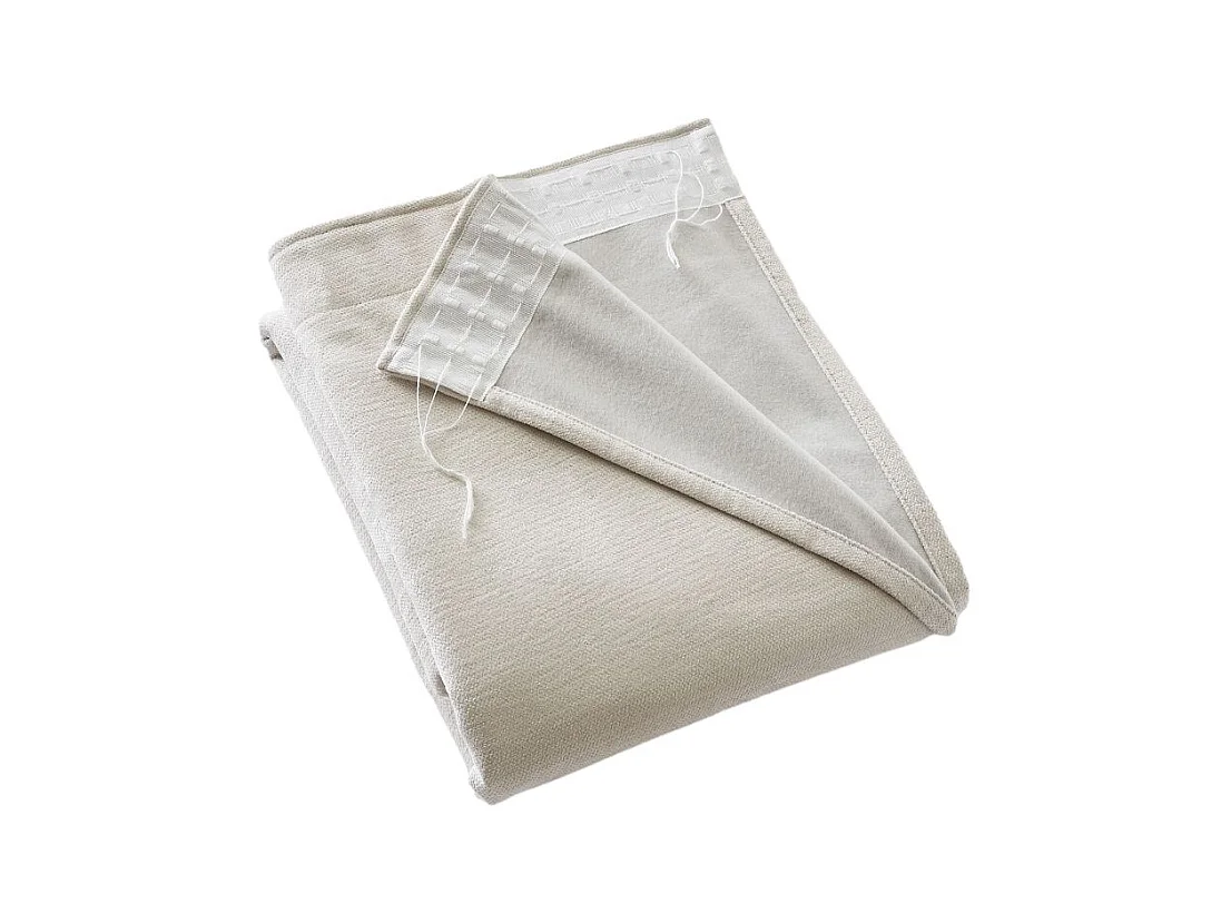 Rideau occultant phonique et thermique doublé polaire galon fronceur "Bjorn" 100% opaque Le fil d'Ariane