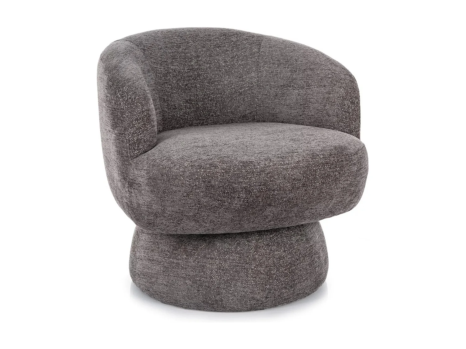 Poltrona Cosmic/360o/rivestimento in tessuto/marrone antracite