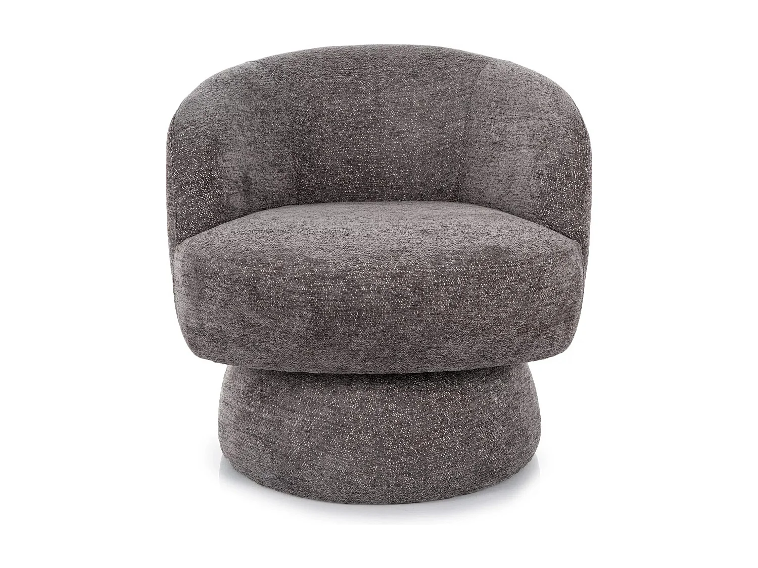 Poltrona Cosmic/360o/rivestimento in tessuto/marrone antracite