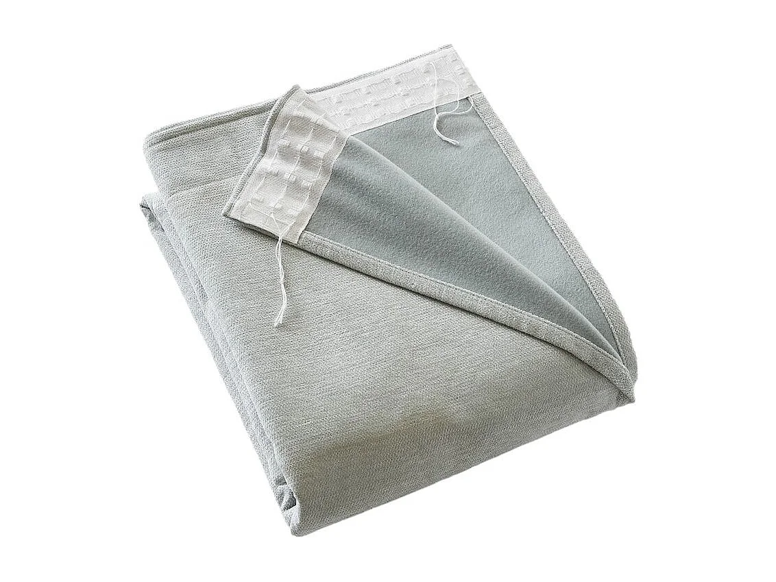 Rideau occultant phonique et thermique doublé polaire galon fronceur "Bjorn" 100% opaque Le fil d'Ariane