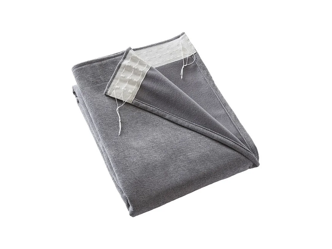 Rideau occultant phonique et thermique doublé polaire galon fronceur "Bjorn" 100% opaque Le fil d'Ariane