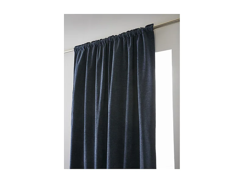 Rideau occultant phonique et thermique doublé polaire galon fronceur "Bjorn" 100% opaque Le fil d'Ariane