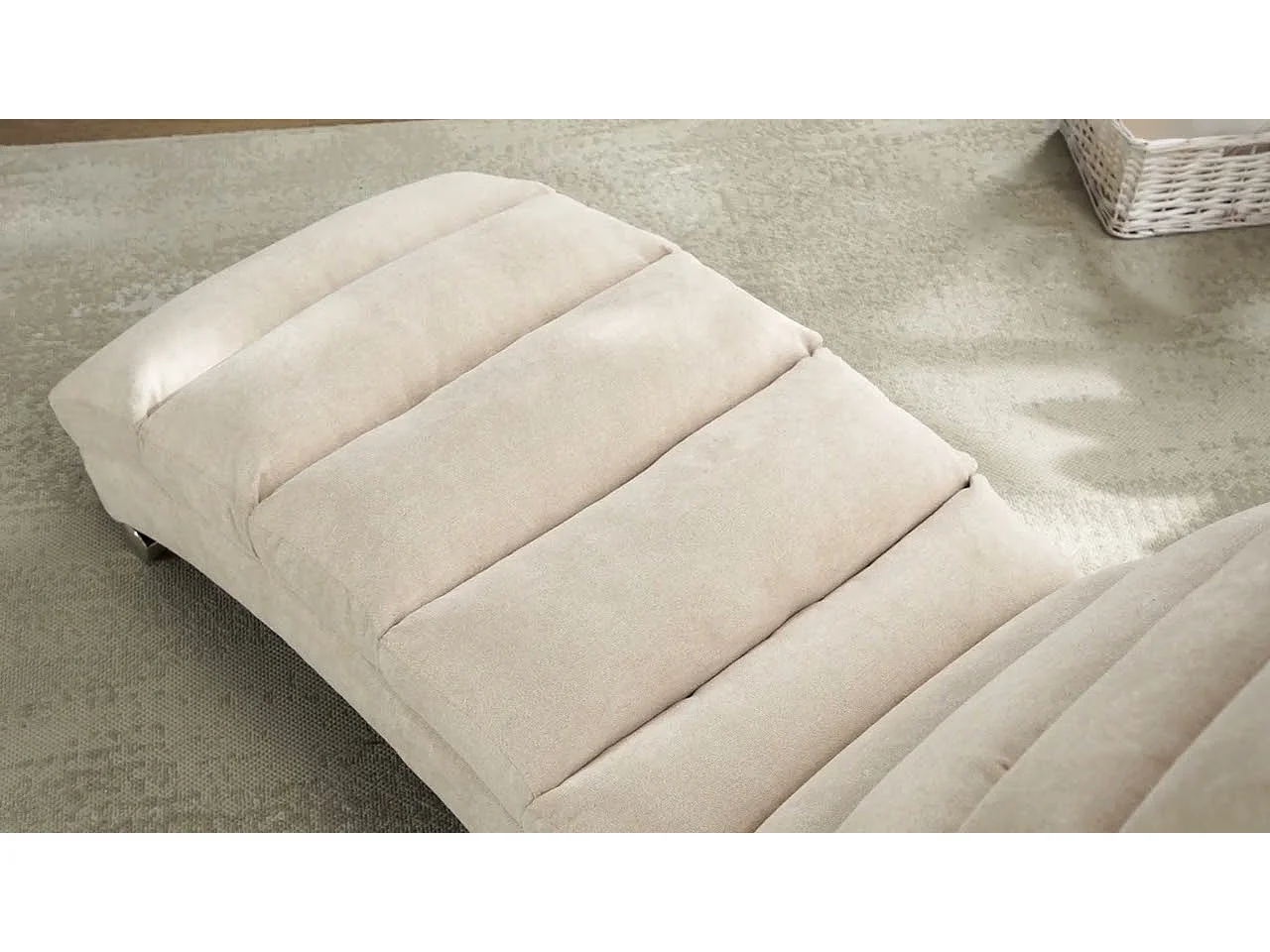 Fauteuil relax électrique - Fauteuil beige - Dossier réglable - en tissu lin - confortable et ergonomique